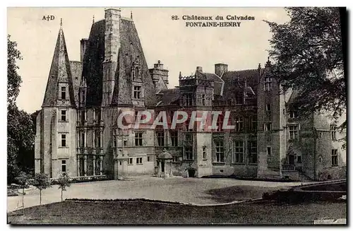 Ansichtskarte AK Fontaine Henry Chateau du Calvados