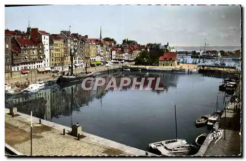 Moderne Karte Honfleur Le Vieux Bassin