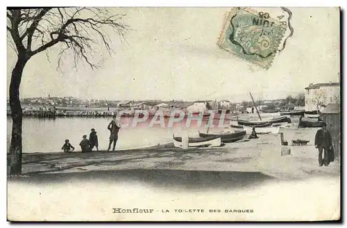 Ansichtskarte AK Honfleur La Toilette Des Barques