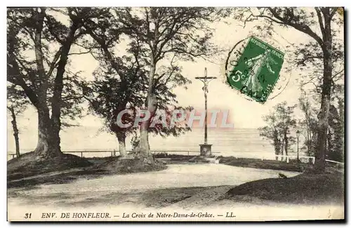 Ansichtskarte AK Honfleur La Croix de Notre Dame De Grace