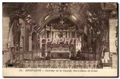 Cartes postales Honfleur Interieur de la Chapelle de Notre Dame De Grace