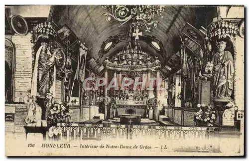 Cartes postales Honfleur Interieur de Notre Dame de Grace