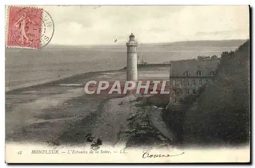 Cartes postales Honfleur Estuaire de la Sine Phare