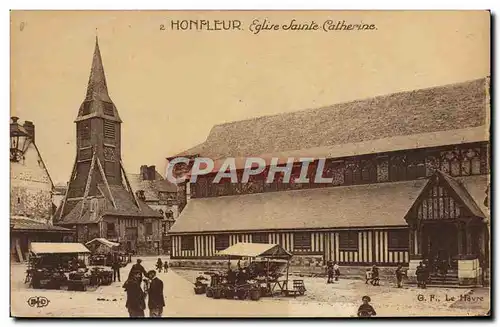 Cartes postales Honfleur Eglise Sainte Catherine