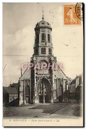 Cartes postales Honfleur L&#39Eglise Saint Leonard