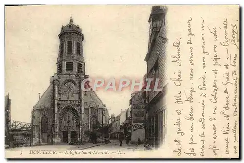 Cartes postales Honfleur L&#39Eglise Saint Leonard