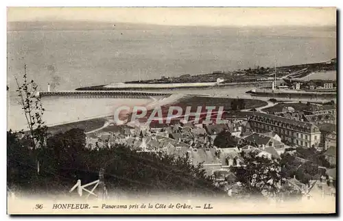 Ansichtskarte AK Honfleur Panorama Pris de la Cote de Grace