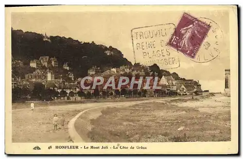 Cartes postales Honfleur Le Mont Joli La Cote de Grace