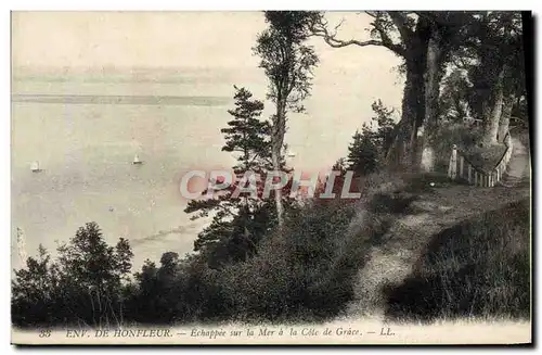 Cartes postales Honfleur Echappee Sur la Mer a la Cote de Grace