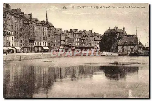 Cartes postales Honfleur Le Quai Ste Catherine et la Lieutenance