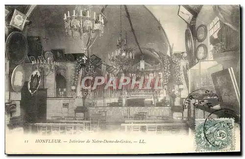Cartes postales Honfleur Interieur de Notre Dame De Grace