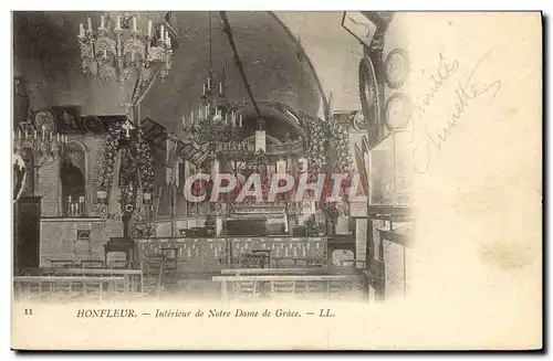 Cartes postales Honfleur Interieur Notre Dame De Grace