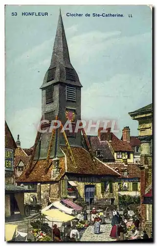 Cartes postales Honfleur Clocher de Ste Catherine