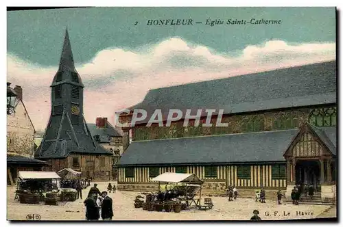 Cartes postales Honfleur Eglise Ste Catherine