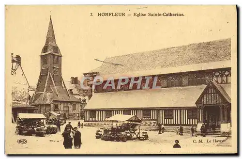 Cartes postales Honfleur Eglise Sainte Catherine