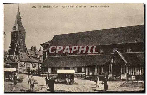 Cartes postales Honfleur L&#39Eglise Ste Catherine