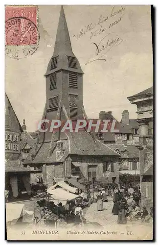 Cartes postales Honfleur Clocher L&#39Eglise Ste Catherine