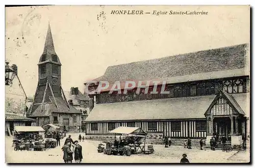 Cartes postales Honfleur L&#39Eglise Ste Catherine