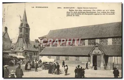 Cartes postales Honfleur L&#39Eglise Ste Catherine