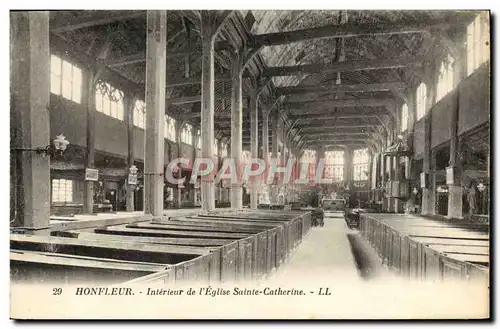 Cartes postales Honfleur Interieur de L&#39Eglise Ste Catherine