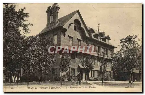 Cartes postales Route de Trouville Honfleur Le Restaurant Saint Simeon