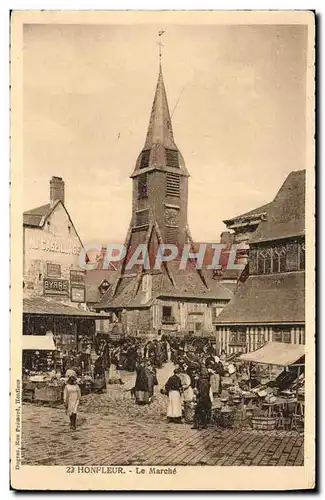 Cartes postales Honfleur Le Marche