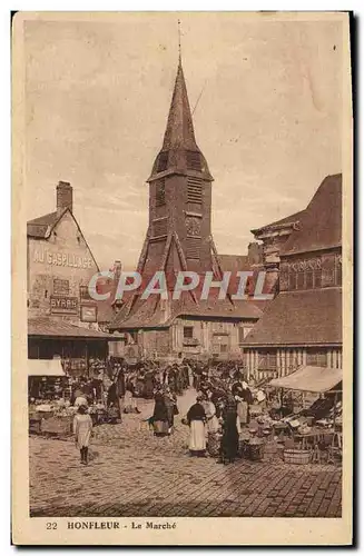 Cartes postales Honfleur Le Marche