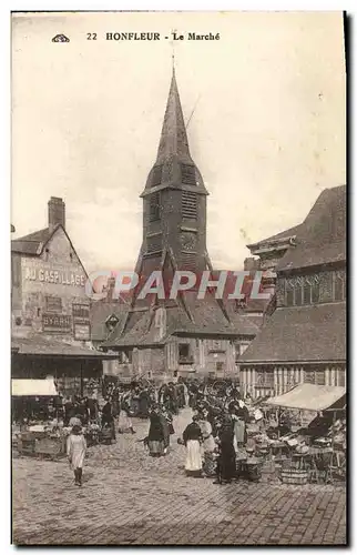 Cartes postales Honfleur Le Marche