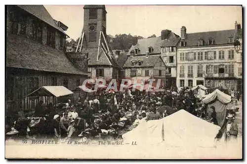 Cartes postales Honfleur le Marche TOP