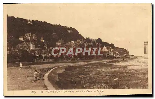 Cartes postales Honfleur Le Mont Joli La Cote de Grace