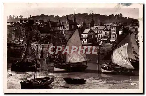 Cartes postales Honfleur Le port et la cote de Grace Bateaux