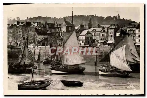 Cartes postales Honfleur Le port et la cote de Grace Bateaux