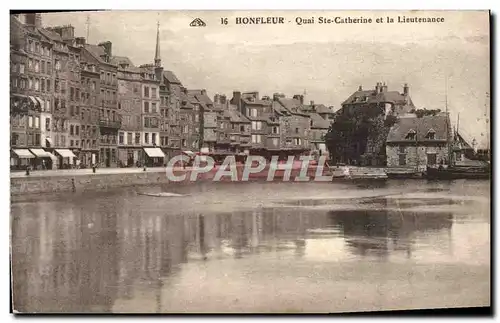 Cartes postales Honfleur Quai Ste Catherine et la Lieutenance