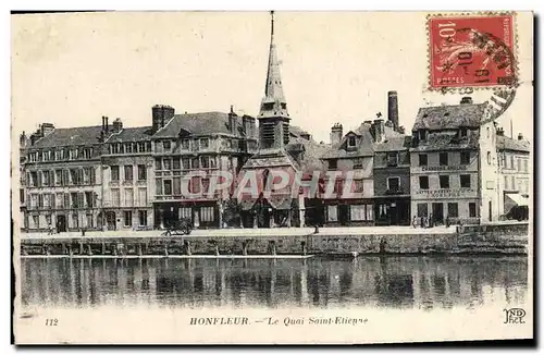 Ansichtskarte AK Honfleur Le Quai Saint Etienne