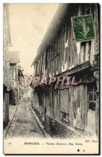 Ansichtskarte AK Honfleur Vieilles Maisons Rue Varin