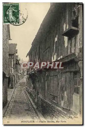 Cartes postales Honfleur Vieilles Maisons Rue Varin