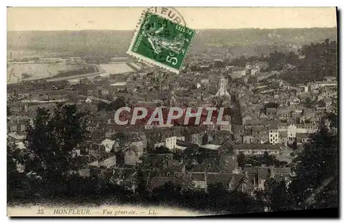 Cartes postales Honfleur Vue generale