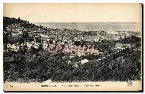 Cartes postales Honfleur Vue generale