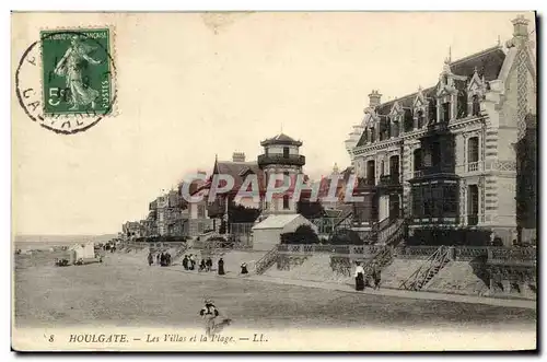 Cartes postales Houlgate Les Villas et la Plage