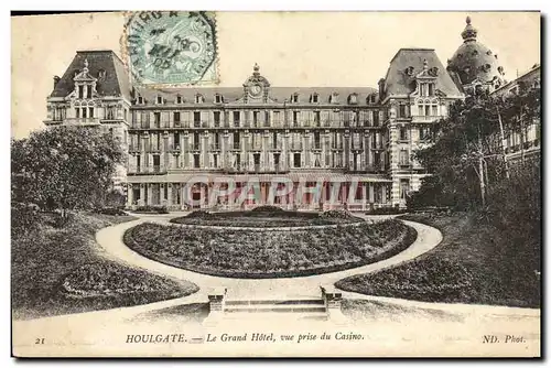 Cartes postales Houlgate Le Grand Hotel Vue prise du Casino