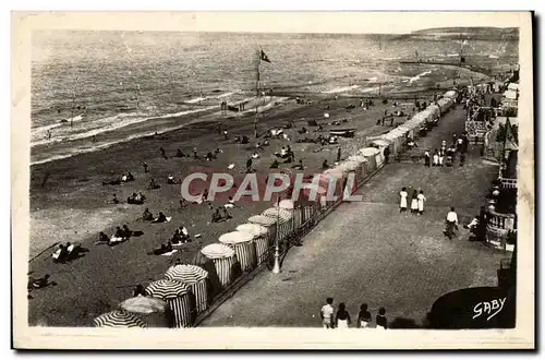 Cartes postales Houlgate La Plage a vol d&#39Oiseau