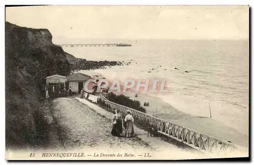 Ansichtskarte AK Hennequeville La Descente des Bains