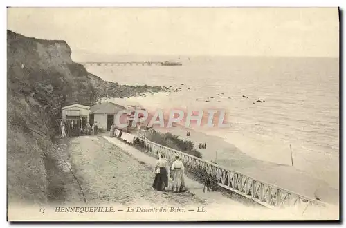 Cartes postales Hennequeville La Descente des Bains