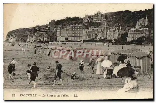 Ansichtskarte AK Trouville La Plage et les Villas