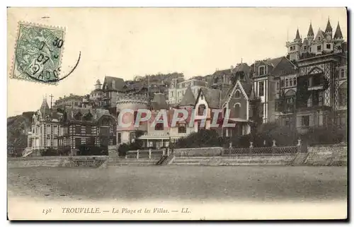 Ansichtskarte AK Trouville La Plage et les Villas