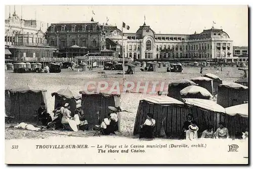 Ansichtskarte AK Trouville sur Mer La Plage et le Casino municipal