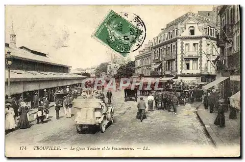 Ansichtskarte AK Trouville Le Quai Tostain et la Poissonnerie Automobile