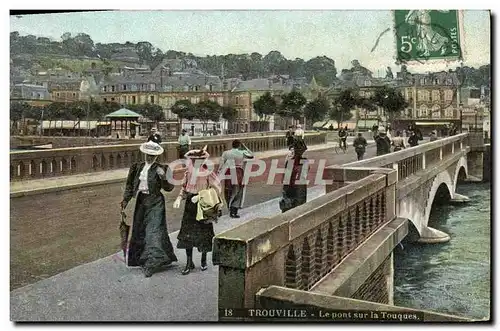 Cartes postales Trouville Le Pont sur la Touques