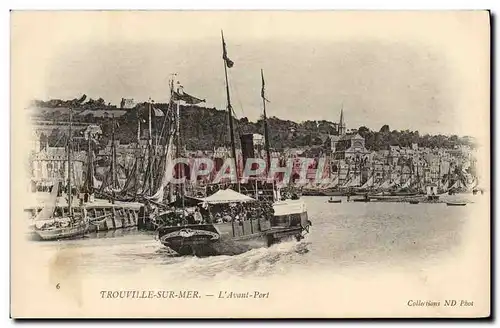 Cartes postales Trouville Sur Mer L&#39Avant Port Bateaux