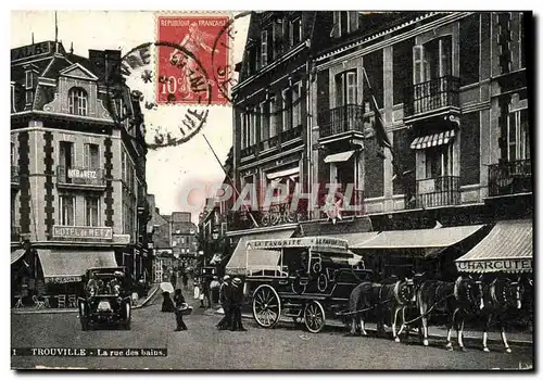 Cartes postales Trouville La Rue Des Bains